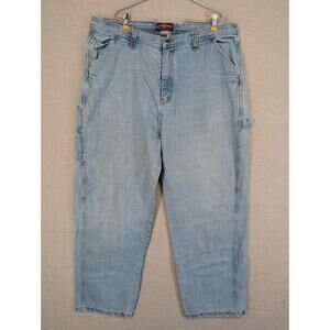Steve & Barry's Carpenter Jeans Size 42x32 Blue -1025F129